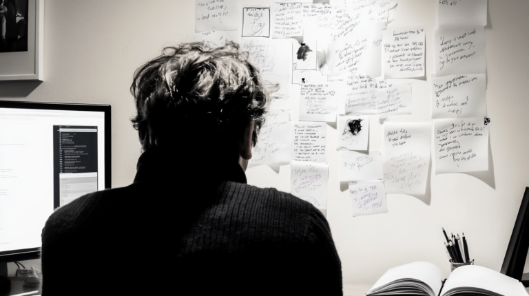 Zwischen Handschrift und Bildschirm — der Prozess vor dem Ergebnis.